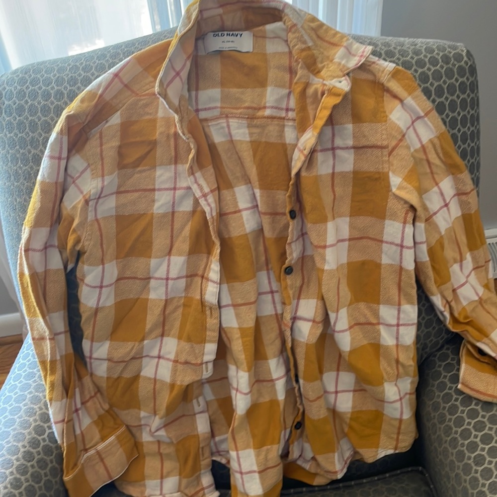 Girls, Old Navy flannel top
